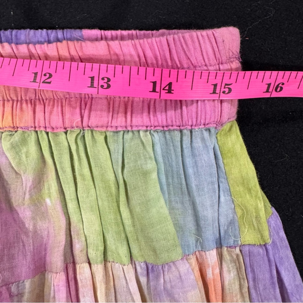 Colorful Patchwork Maxi Skirt - image 8